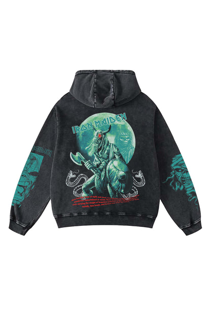 Iron Maiden Designed Oversized Hoodie