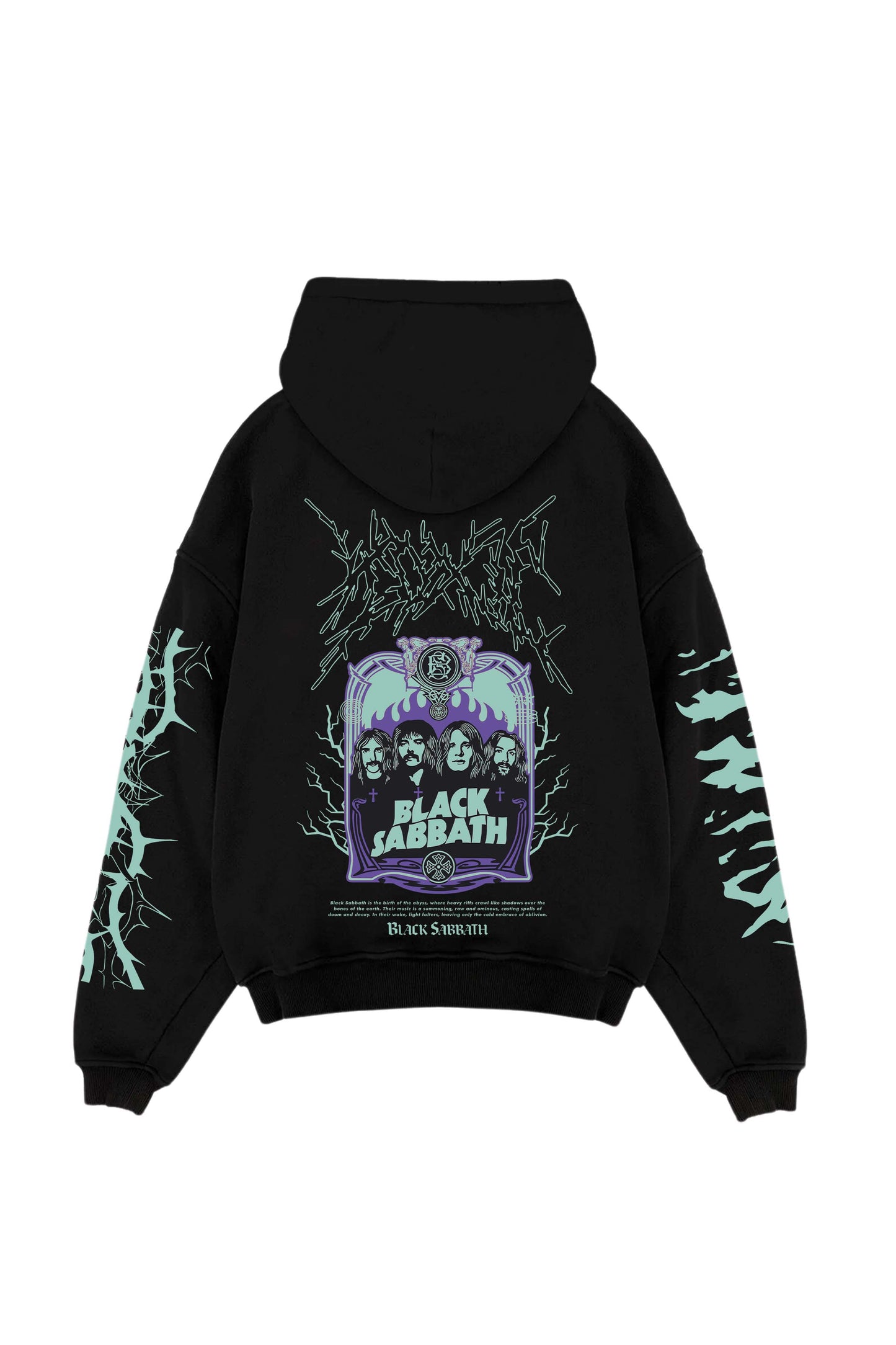 Black Sabbath Designed Oversized Hoodie