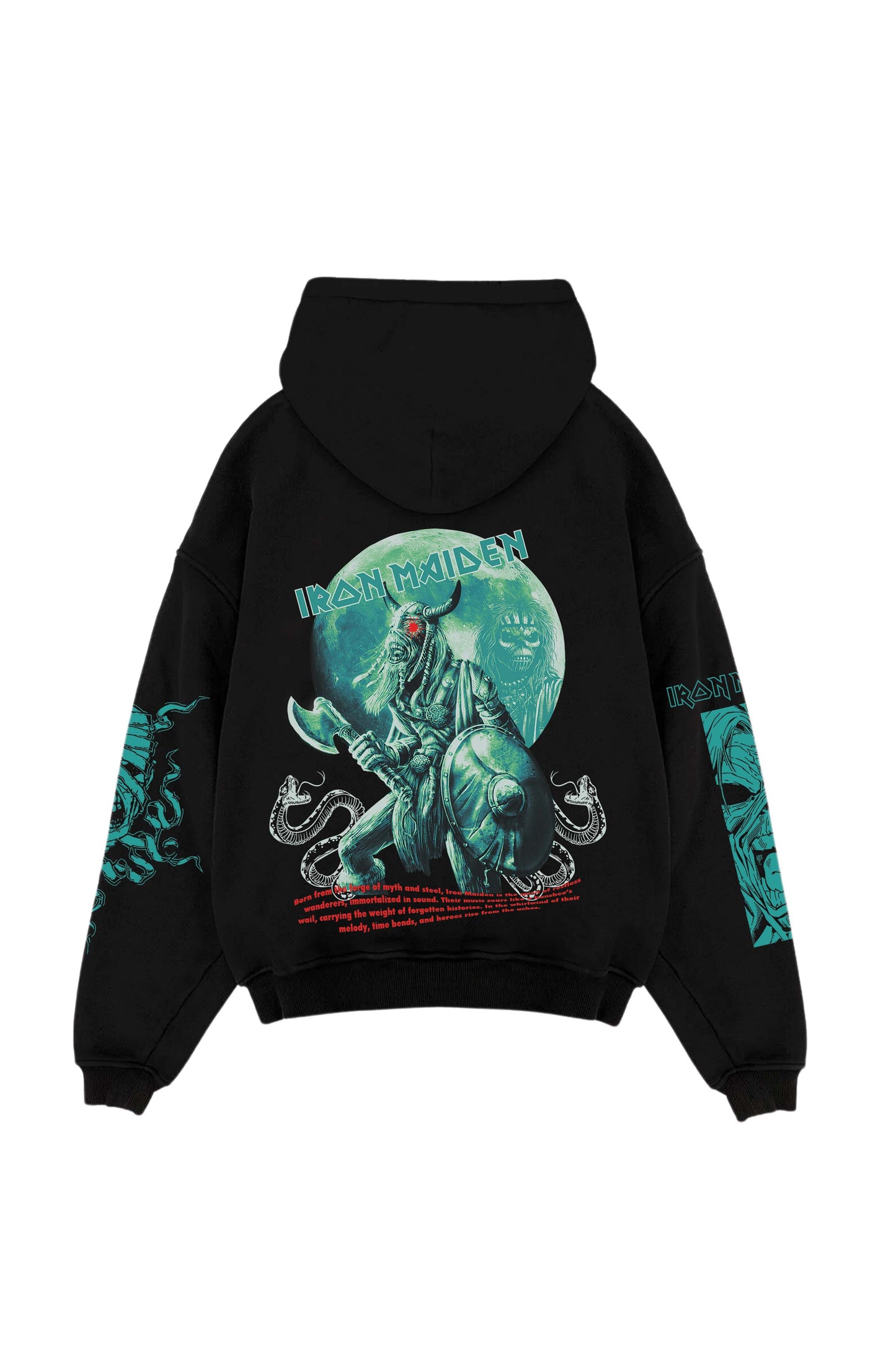 Iron Maiden Designed Oversized Hoodie