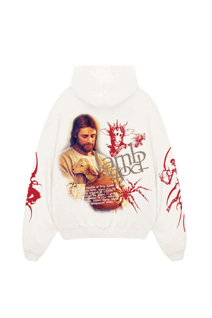 Lamb Of God Designed Oversized Hoodie